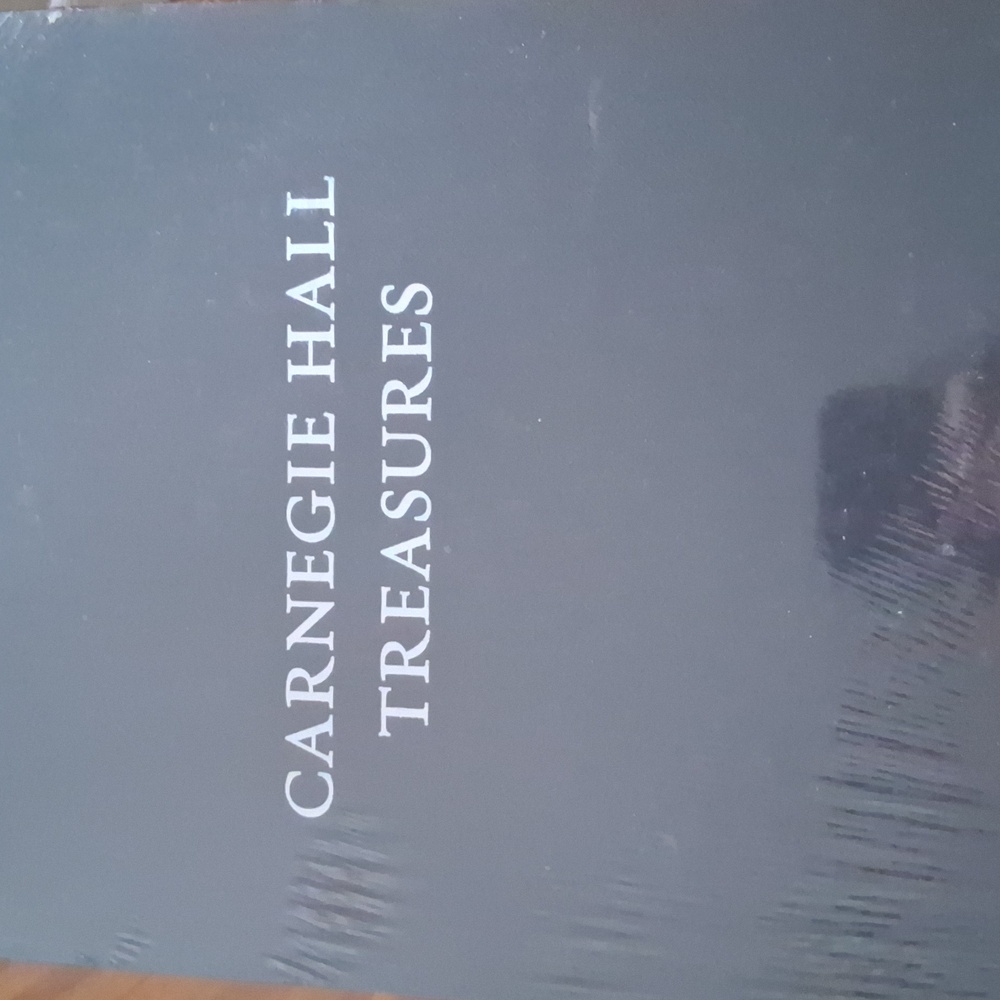 Carnegie Hall Treasures Plastic Enclosed Seal Hard Bound Book